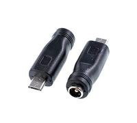 Oiyagai 2 Piezas de Adaptador de Carga de Enchufe de Alimentación DC 5,5 x 2,1mm Hembra a Micro USB Macho para Teléfono y Tableta