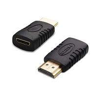 Oiyagai 2 Piezas de Adaptadores HDMI Macho a Mini-HDMI Hembra Conectores Convertidores para Laptop Videocámara Cámara Chapados en Oro
