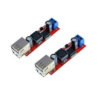 Oiyagai 2 Piezas Módulo Regulador de Voltaje DC a DC Convertidor Buck de 6-40V a 5V 3A con Doble Puerto USB