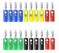 Oiyagai 20 Piezas de Conectores Banana para Cable de Altavoz de Audio, Tipo Tornillo de 4mm