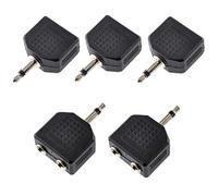 Oiyagai 5 Piezas de Conectores de Audio Mono de 3,5mm a 2 Puertos Divisores de Jack de 3,5mm (Pista Única)