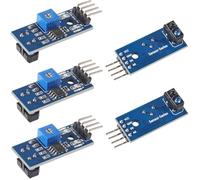 Oiyagai 5 Piezas de Módulo Sensor de Seguimiento Reflectante de Señal Infrarroja TCRT5000, 3,3V-5V, Distancia de Detección de 1mm-25mm