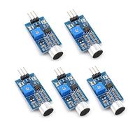 Oiyagai 5 Piezas Módulo Sensor De Detección De Micrófono De Alta Sensibilidad para Arduino AVR PIC