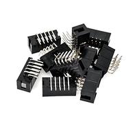 Oiyagai 50 Piezas Conectores de Pines IDC en Ángulo Recto de 10 Pines, Paso de 2,54mm