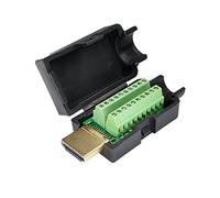 Oiyagai Conector Rápido HDMI Masculino sin Soldadura con Caja - Placa de Conector de Terminal sin Soldadura y Accesorios