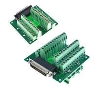 Oiyagai DB44 - Placa de ruptura, conector de módulo de ruptura de cabecera macho de paso de 2,54 mm, placa de interfaz sin soldadura para cable de cinta, PLC, control industrial (44 pines)