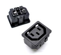 Oiyagai Pack de 10 Conectores de Montaje en Panel, IEC 320 C13, 250V 10A