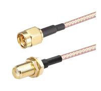 Oiyagai Paquete de 2 Cables de Extensión Coaxial RG316 de 20'' SMA Macho a Hembra para Transmisión de Señal RF 10cm/3,93"