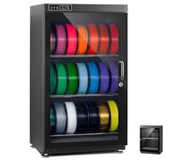 Oiyekntd Armario de Secado para filamento 3D, Caja de Almacenamiento Antihumedad con Capacidad para 10-12/15-21 bobinas de filamento, Estructura de Secado sellada de Metal, Compatible con Varios 115L