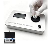 Oiyekntd Refractómetro Digital para Piedras Preciosas, comprobador de autenticidad de Joyas con Rango IR de 1300 a 3000, batería de 700 mAh para 10 000 Pruebas, Error ±0,005/precisión: 0,001