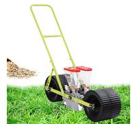 Oiyekntd Sembradora Manual - Plantadora de precisión para Exteriores, máquina de siembra portátil para Cacahuetes, maíz y Frijoles - Esparcidora de Semillas para jardín - Siembra simultánea 2Row
