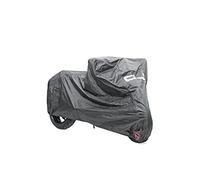 Oj JM1091 + Bike Cover WL Toalla para Moto de Tela Spalmato Impermeable con Costuras Termosaldate y Funda, Negro, Talla L