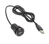 Ojal de alimentación de escritorio, ojal de alimentación empotrado con 2 puertos de carga USB, pequeño enchufe oculto de montaje empotrado para mesa de conferencias de oficina,