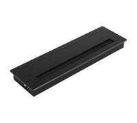 Ojal de escritorio de metal multiusos con cubierta de agujero de cable de cepillo, ojales de gestión de cables, múltiples para espacios de trabajo organizados, puerto de alambre de aluminio