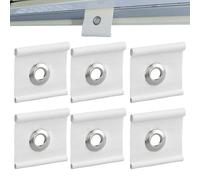 Ojal para riel de tubería, tiras de tuberías con ojales para una fácil instalación del toldo, ribete de ojales, adecuado para rieles de 5-6 mm/7-8 mm, caravanas, en el jardín
