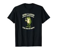 Ojalá careciera de Habilidades de Pensamiento crítico Sarcasmo de Rana Divertido Camiseta gráfica económica