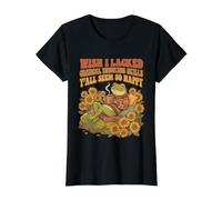 Ojalá careciera de Habilidades de Pensamiento crítico Todos ustedes parecen Tan Felices Camiseta gráfica económica, Mujer, Negro, M