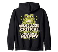 Ojalá careciera de Habilidades de Pensamiento crítico Todos ustedes parecen Tan Felices Sudadera con Capucha