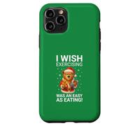 Ojalá el Ejercicio Fuera Tan fácil como Comer Santa Fitness Navidad Carcasa para iPhone 11 Pro