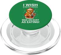 Ojalá el Ejercicio Fuera Tan fácil como Comer Santa Fitness Navidad PopSockets PopGrip para MagSafe