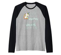 Ojala Fuera UN Unicornio para APAGARAR Idiots con MI Cabeza Meme Camiseta Manga Raglan