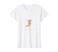 Ojalá me faltara el Pensamiento crítico Que Todos parecen Tan Felices Axolotl Camiseta gráfica económica, Mujer, Blanco, S