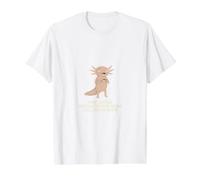 Ojalá me faltara el Pensamiento crítico Que Todos parecen Tan Felices Axolotl Camiseta gráfica económica, Hombre, Blanco, M