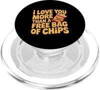 Ojalá tuviera una Bolsa de Patatas Fritas Meme Divertido Amor de San Valentín PopSockets PopGrip para MagSafe