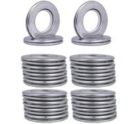 Ojales de Acero Inoxidable para Cortina, Anillos de Metal de 40 mm (1-9/16 Pulgadas) de Diámetro Interior, para Ventana de Baño, Juego de 10