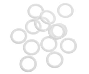 Ojales de Cortina de Plástico Blancos 100 Piezas, Anillos Deslizantes