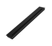 Ojales de gestión de cables de escritorio de aluminio con cepillo para el hogar y la oficina, organiza insertos, cubiertas de agujeros rectangulares, cubierta de agujero de metal