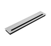 Ojales de gestión de cables de escritorio de aluminio con cepillo, rectangular, cubierta de agujero de metal, mejoras para oficina, computadora, mesa, escritorio