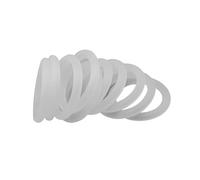 Ojales de goma, 50 Uds. Juntas tóricas de sellado impermeables silicona blanca 48,2x52x1,9mm, ID,2mm, OD 52mm, CS 1(47.2x51x1.9mm(50pcs))