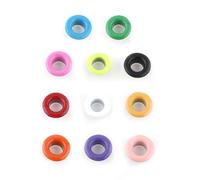 Ojales de Metal, 4 Colores, 100 Juegos de Ojales metálicos de 5 mm, Hebilla de Cuero para Manualidades, Accesorios de Ropa (Color Mezclado)