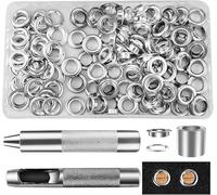 Ojales Metalicos Ojales para Lonas Kit de Herramienta de Ojetes 10mm para Toldos Lona Ropa Cortinas Manualidades Zapatos Bolsas Bricolaje 100 Juegos (22mm)