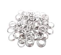 Ojales para Cortinas 10 Pares de Anillos Ojal Cortina Metal Plateado, cabecera Superior con, Accesorios Ajuste a presión(60pcs)