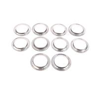 Ojales para Cortinas 10 Pares de Anillos Ojal Cortina Metal Plateado, cabecera Superior con, Accesorios Ajuste a presión(10pcs)