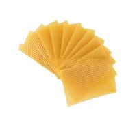 ojas de Cera de Abejas Paquete de 10 hojas base cera abejas for marcos colmena apicultura, herramientas jardín color amarillo for principiantes, 13,2x9cm