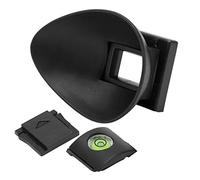Ojera de Goma con Nivel de Burbuja para 5D/6D | Protección del visor, visión más clara, compatible con Canon 5D2, 5D, 6D, cubierta superior para zapata fría