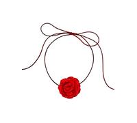 OJERRY Gargantilla con roseta de flores, accesorios esenciales de verano para adolescentes, niñas, mujeres, cosas de moda, Tela, No es una piedra preciosa