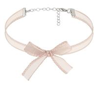 OJERRY Gargantilla de gasa rosa kawaii coqueta para mujer, regalos románticos para mujeres, cosas de moda para ella en sus 20, collares simples de lazo pastel, accesorios estéticos, zinc, no, Free