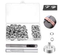 Ojetes Metalicos,Ojales Scrapbooking 100Pcs 6mm Kit de Herramienta Ojetes