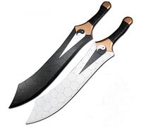 OJHFJMGH Katana de Anime, Dos Espadas de Ganjiang Moxie, una Espada Doble roja, Ideal for utilería representaciones. Espada Madera