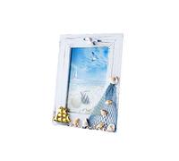 OJHFJMGH Marcos para Fotos, Marcos de Fotos Pared y Mesa 6 Pulgadas, Estilo Playa, Natural, for Dormitorio, Conchas Marinas, Aves veleros(B)