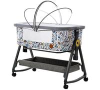OJHFJMGH Moisés para bebés, Cuna de cabecera Ajustable, Cuna Multifuncional móvil Que empalma Cama Grande con mosquitera, Cuna for bebé recién Nacido(Type C)