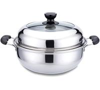 OJHFJMGH Vaporera de Acero Inoxidable, Olla de Vapor Fondo Grueso for mariscos, Pescado al, Sopa Pollo for el hogar