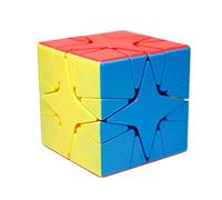 OJIN MoYu MoFang JiaoShi Meilong Series Meilong Irregular Star Cube Cubo sin Pegatinas Cubing Classroom Meilong Smooth Twist Puzzle Cube Juguetes Especiales(Sin Etiqueta)