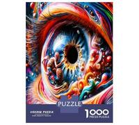 Ojo cósmico 1000 Piezas Set De Puzzle Maravilla de la visión Surrealista Puzzle Cartón Premium - Antiestrés Y Decoración, Regalo para Mujeres, Hombres Y Niños, Entrena El Cerebro 70x50cm/1000pcs