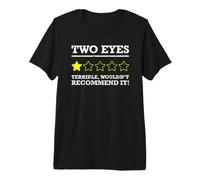 Ojo de Cristal de prótesis de Ojo Medio Ciego Divertido Camiseta Premium