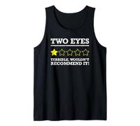 Ojo de Cristal de prótesis de Ojo Medio Ciego Divertido Camiseta sin Mangas